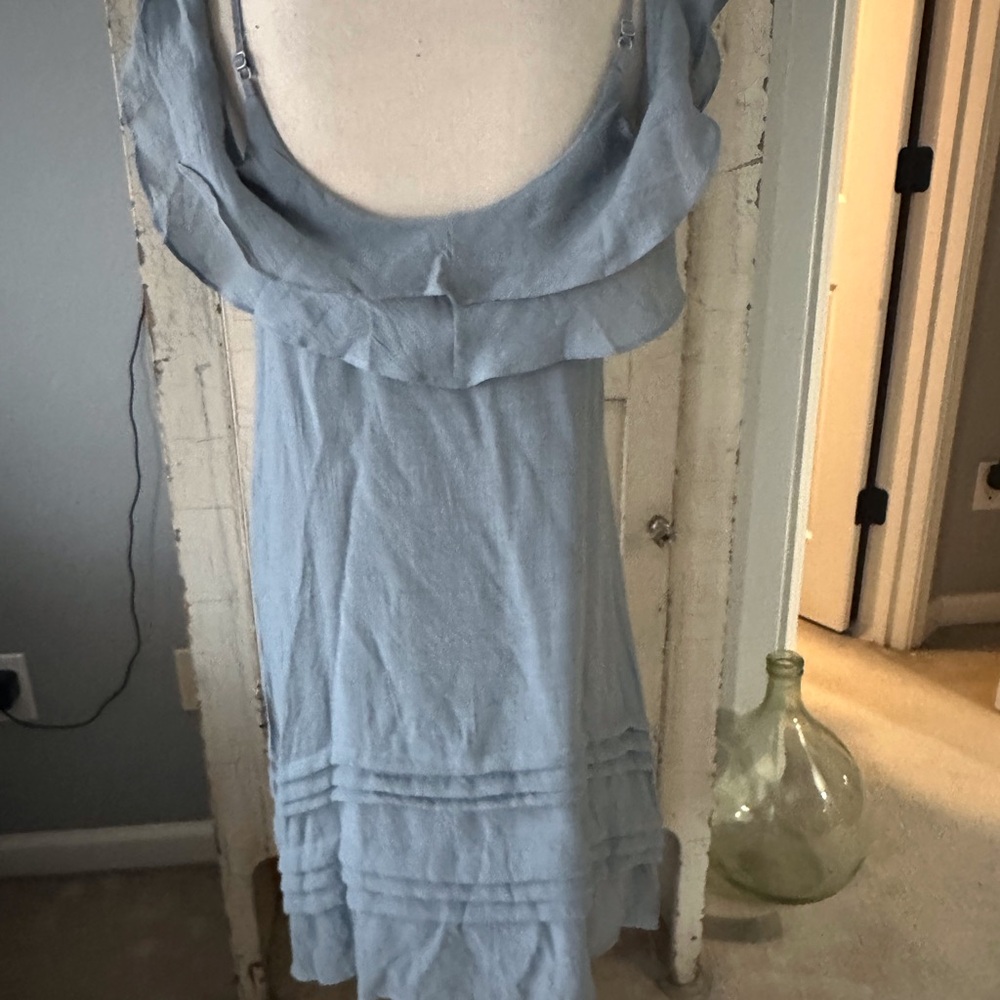 Wishlist Powder Blue Ruffle Dress - Picture 2 of 6